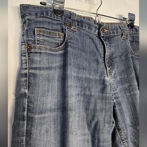 Dearborn Denim Straight Leg Womens  Jeans Stretch 32 Waist 26 Inseam USA Made